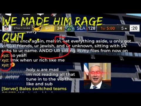 WE MADE THIS TRASH TALKER RAGE QUIT . . . [Football Fusion II]