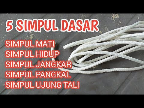 5 Simpul Dasar Tali Temali dan Cara Pakainya (Mati, Hidup, Jangkar, Pangkal, Ujung Tali)