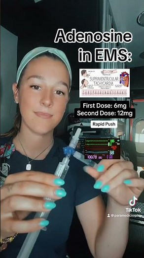 EMS Pharmacology: Adenosine for Supraventricular Tachycardia. 🫀Paramedic Skills.