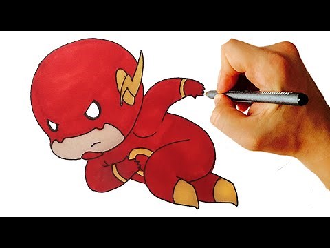 How to Draw Flash Chibi - Step by Step Drawing Lesson