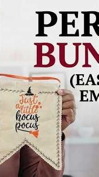 Easy In-the-Hoop Bunting Every Beginner Can Make
