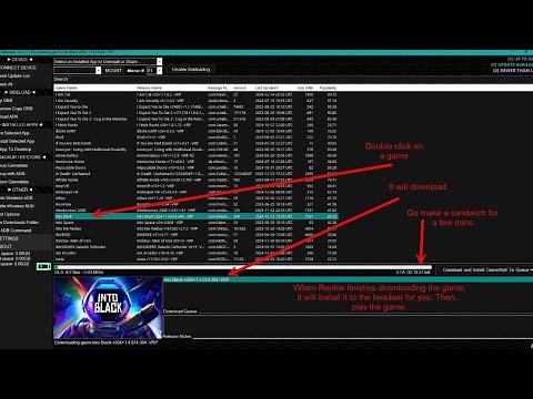 HOW TO PIRATE VR GAMES ROOKIES SIDELOADER META QUEST 2/3/PRO & RIFT S HOW TO GET VR GAMES FOR FREE!!