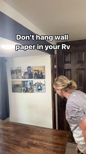 Don’t ever hang wall paper in your RV…… Unless you do these 6 things ! 1. Apply overhang bc RV walls are not perfectly square 2. Use a pattern that’s easy to line up 3. Overlapping makes application easier 4. Always apply wallpaper to primed ( or painted) walls 5. Use a scraper to smooth out bubbles and it works to help cut straight edges. 6. This one will shock you ! Wallpaper doesn’t like humidity so use a dehumidifier if you want your wallpaper to stick for a long time 🤣!! Wallpaper is the e