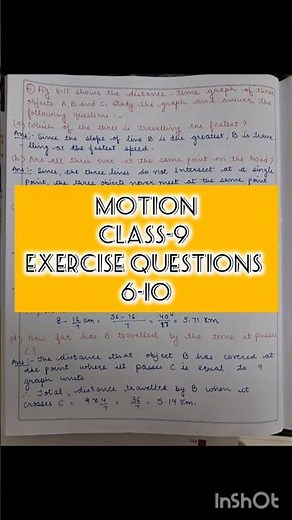 Motion | Exercise Q: 6-10 | Class-9 | NCERT | Science | Question and Answers | Dr. Meenakshi Guptta