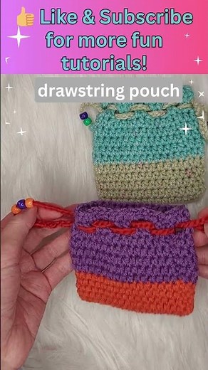 Easy scrap yarn projects - 3 Free crochet patterns, iPhone bag, drawstring pouch, keychain wristlet💕
