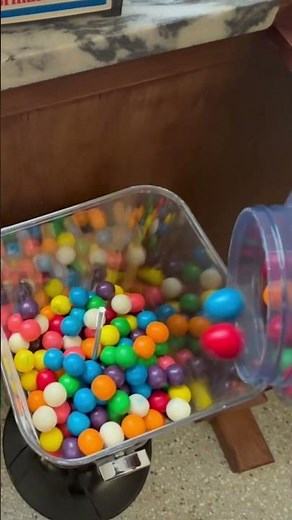 Gumball Machine RESTOCK & QUARTER Collection! #youtubeshorts #candymachine #refill #collection