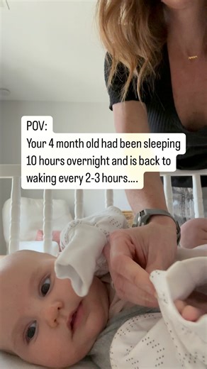 Waiting for the 4 month sleep regression to “end”?👇Sleep cycle changes are permanent so you won’t see an “end date” when it comes to the 4 month sleep regression. And You don’t have to wait for the 4 month sleep regression to end before sleep training! 💫This is the GOLDEN time to work on independent sleep.😴 3-4 month olds are the FASTEST to adapt when sleep training!!! In the thick of it? 🆘 If you feel like you’re back to newborn sleep with multiple wake ups overnight and lots of effort to g