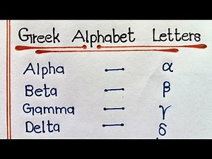 How To Write Greek Alphabet Letters || Alpha, Beta, Gamma Symbols || Greek Alphabet Symbols