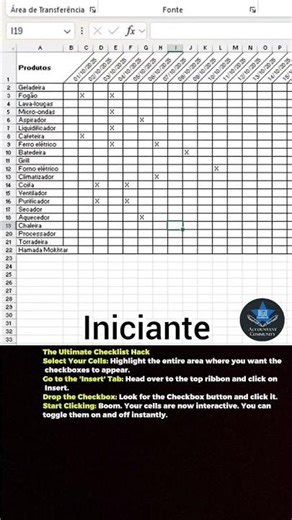 Add Interactive Checkboxes in Excel! ✅