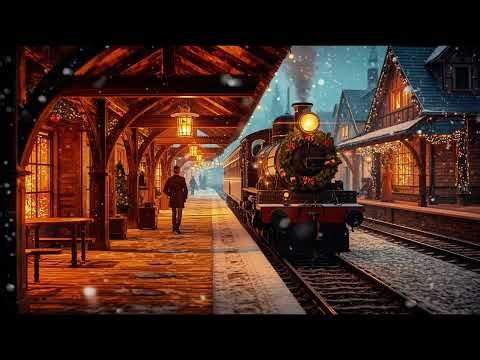 Strolling Through a Christmas Village, 3 Hours of Cozy Moving Scenes & Winter Ambience