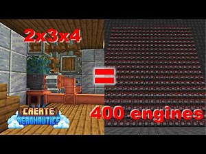 Create Aeronautics SUPER Compact Lava farm to Power Airships | Minecraft Create Aeronautics