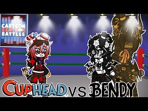 ✨Cuphead and Batim Cast react to Cuphead❤️☕ vs Bendy🖤🔏, Cartoon Beatbox Battle.My Au,GC✨