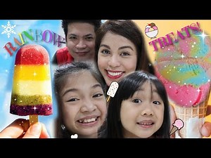 RAINBOW ICE POP VS. RAINBOW ICE CREAM CHALLENGE