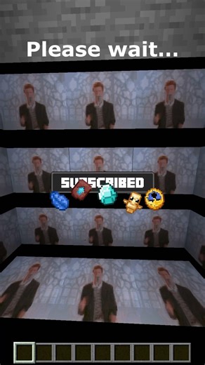 Rick roll in Minecraft #shorts