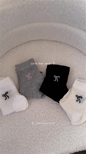 Cute Bow Socks for Stylish Footwear
