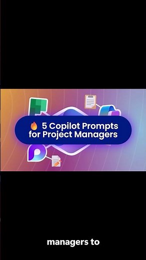 5 Copilot Prompts Every Project Manager Should Know #ai #copilot #productleadership #microsoft