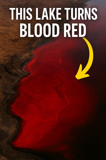 A lake that turns blood red — naturally.  Lake Natron is one of Earth’s strangest natural phenomena. #LakeNatron #NatureFacts #EarthScience #Factopiax #Geography #NaturalWonders #WorldFacts #MindBlowingFacts | Factopiax | Facebook