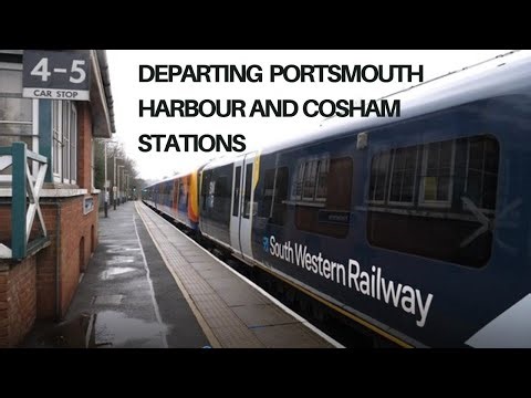 Departing Portsmouth harbour and Cosham Train Station
