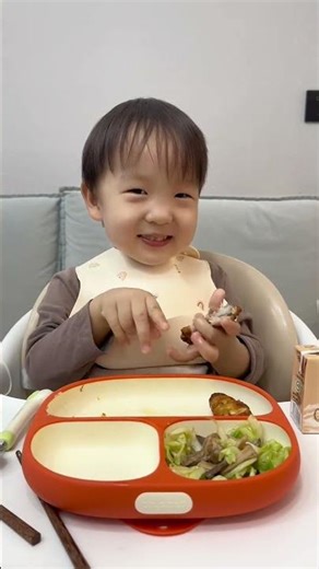 Cute Baby Boy Eating Food | Adorable Mealtime Moments 👶🍽️