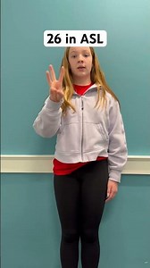 How to say 26 in ASL #leteverydeafchildspeak #communicationmethod #learnanewwordtoday #language