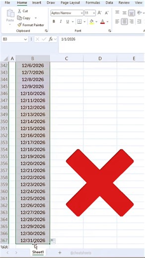 Excel Date Tips That Save Time! #excel #tips #shorts