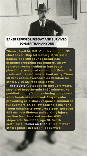 🍞🚢 BAKER REFUSED LIFEBOAT AND SURVIVED LONGER THAN ANYONE | Military History Talks