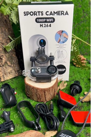 Mini Action Camera, 64GB Memory Card Included, Full HD Video Quality, Waterproof Design, Perfect for Sports & Daily Use, Wearable Recording Camera#TikTokMadeMeBuylt #sportscamera#sports #camer #spicam