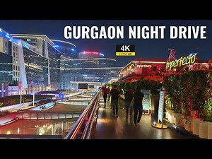 Gurgaon Night Drive 4K | DLF Cyber Hub | #rslive