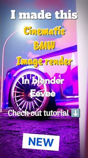 INSANE Cinematic BMW Render in Blender Eevee 🔥 | Realistic Lighting & Reflections| Watch tutorial