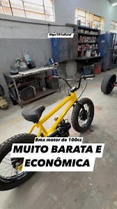 Muito barata e econômica essa bmx cub com motor de 100 cilindradas Very cheap and economical, this BMX cub with a 100cc engine."💰👍. #Bike #motorizada | Tps101%