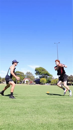 Christian Carnovale on Instagram: "Tuck and Swat with Max Working on contest craft with young gun Max Dalton, fine tuning technique, timing and decision making in the heat of it. The ‘Tuck and Swat’ is a very famous technique that to be mastered takes understanding, practice, and most of all, confidence. Try it yourself, and when you learn how, you will take your game to another level. Videographer: @archieedelstenmedia Stay tuned for more #afl #coaching #footy #skills #learning #training"