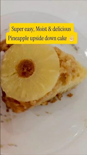 Super easy, Moist & Delicious Pineapple Upside Down cake 🍰 #recipes #baking #cakerecipe