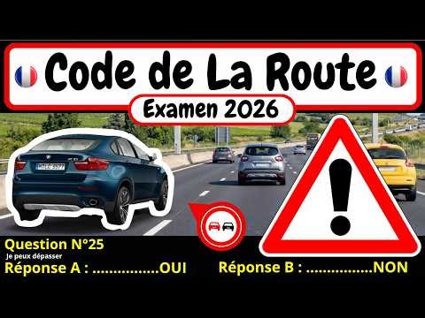 ✅ TEST GRATUIT DU CODE DE LA ROUTE 2026 🚗 #250