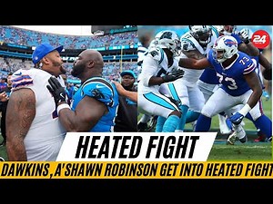 Bills' Dion Dawkins, Panthers' A'Shawn Robinson Explode in Heated Post-Game Fight After Blowout