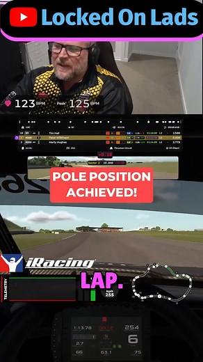 Pole Position Victory!  #shorts Check out this thrilling moment as we secure pole position with a blazing 13-7 lap time! Can you feel the adrenaline? Join us for more racing action and excitement!#iRacing #PolePosition #SimRacing #Gaming #V8Supercars | Locked On Lads | Facebook