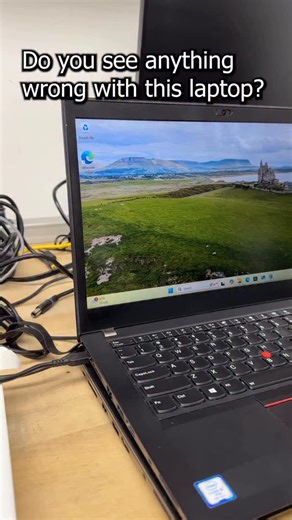 Andy Harding on Instagram: "It’s always fun trying to play detective and figure out what the history was on the devices I get in. This ThinkPad display got burned by something. Whatever it was melted the backlight and caused the Eye of Sauron. Nothing a quick display assembly swap couldn’t fix! #tech #technology #pc #computer"