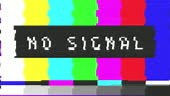 No Signal - TV Screen Test. Glitch. Television Test Pattern Stripes....