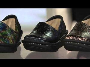Alegria Leather Printed Slip-on Shoes - Debra Pro on QVC