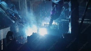 Welding Robots machine Technology for manufacturing industrial automotive