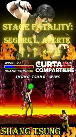 Ultimate Mortal Kombat 3 Shang Tsung 🟡Stage Fatality #snes