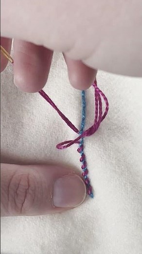 Whipped Backstitch #embroidery #suespargo #creativestitching