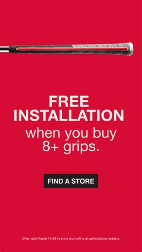 DON'T START THE SEASON WORN OUT. GET FREE INSTALLATION WHEN YOU BUY 8 OR MORE GRIPS. | Golf Pride | Facebook