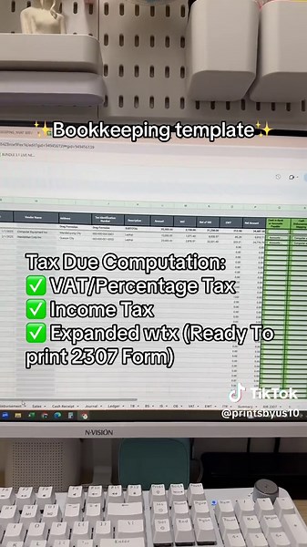 Affordable Bookkeeping Template for Small Businesses