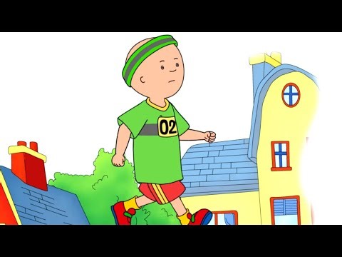 Running the Marathon | Caillou Cartoon