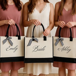 Custom Bride Bridesmaid Bag, Wedding Bags, Gift for Bridesmaids, Best Friend Wedding Bag - Etsy