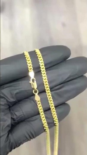 💥 Bold Shine: Gold Cuban Link Chain by Millennium Jewelry