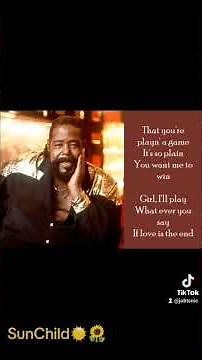Barry White ~ 1977 "Playing Your Game"