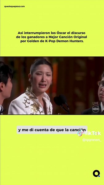 En los Premios Óscar cortaron el discurso de “Golden” por falta de tiempo. La producción admitió errores, ya que varios ganadores intentaron hablar y no hubo coordinación. #premios #premiososcar #cine #peliculas #discurso