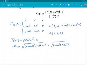 Curvatura máxima y mínima de curva en paramétricas