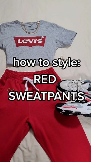 Styling Red Sweatpants for School: Outfit Ideas 2023